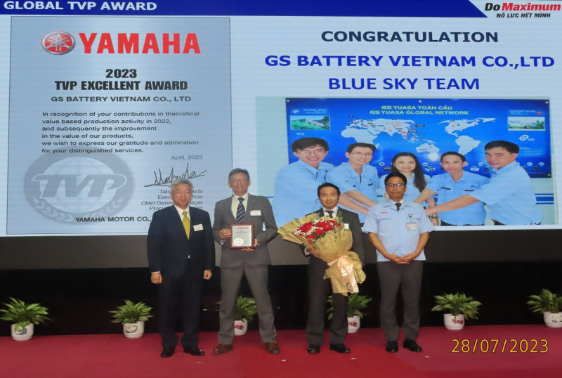GSV vinh dự đạt giải thưởng TVP Xuất sắc 2023 của Yamaha Japan